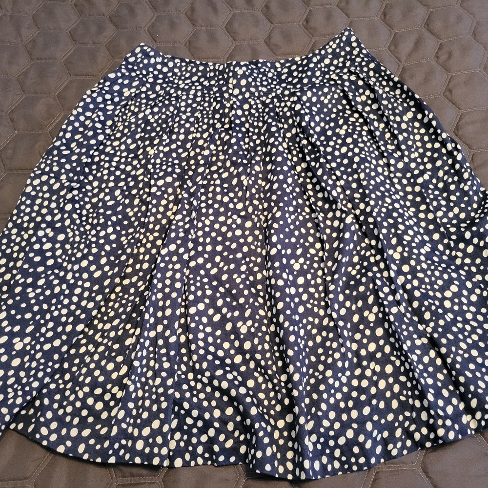 Super cute dark blue polka dot skirt from Christopher and Banks.  Size 6